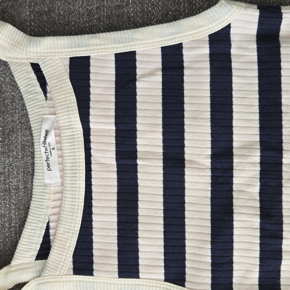 Perfect white tee cropped tank